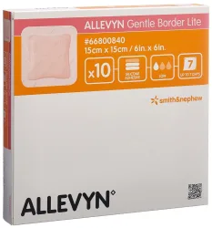 Allevyn Gentle Border Lite 15x15cm 10 Stk