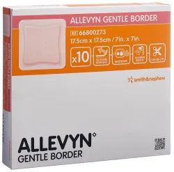 Allevyn Gentle Border Wundverband 17.5x17.5cm 10 Stk