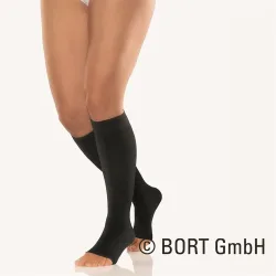 Bort 100 AD Kkl2 4 offene Spitze kurz schwarz Trikotrand 1 Paar