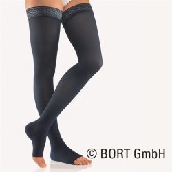Bort Trend AG Kkl2 4 offene Spitze kurz marine Spitzenhaftband 1 Paar