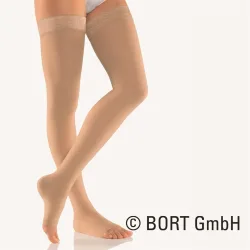 Bort Trend AG Kkl2 5 offene Spitze weit-normal karamell Spitzenhaftband 1 Paar