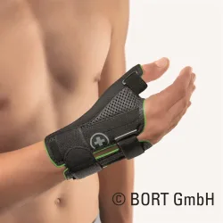 Bort Daumenschiene Sport S links schwarz/grün