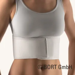 Bort Rippengürtel Damen 12/16cm XXL -125cm weiss