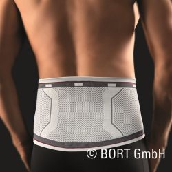 bort Select Rückenbandage Grösse 7 mit Pelot Silber (1 Stück)