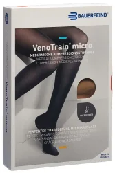 Bauerfeind VenoTrain Micro Kkl2 AT M plus/short offene Fussspitze caramel