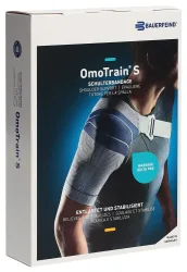 Bauerfeind OmoTrain S Aktivbandage Gr5 links titan