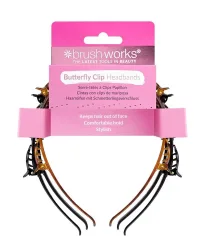 Brushworks Butterfly Clip Headbands Box 3 Stk
