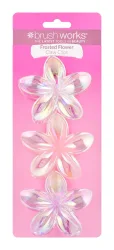 Brushworks Claw Clips Frosted Flower Box 3 Stk