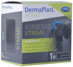 DERMAPLAST, DermaPlast Active Kinesiotape Xtreme 5cmx5m schwarz (1 Stk)