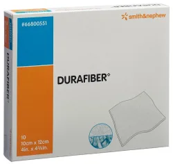 Durafiber Wundauflage 10x12cm steril 10 Stk