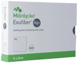 Exufiber Ag+ 5x5cm 10 Stk