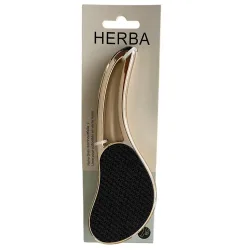 Herba Nano-Kristall Fussfeile 17.5cm metallic gold