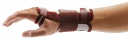Omnimaced Ortho Manu Flex Handgelenkbandage XL 16cm rechts grau/bordeaux