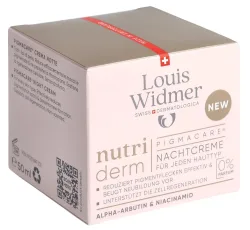 Louis Widmer - nutriderm pigmacare® Nachtcreme ohne Parfum, 50 ml