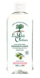Le Petit Olivier Mizellares Reinigungswasser für Gesicht und Augen - Olivenextrakt, Normale bis trockene Haut, Für empfindliche Augen geeignet, 400ml