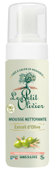 Le Petit Olivier Reinigungsschaum für das Gesicht - Olivenextrakt, Normale bis trockene Haut, 150ml