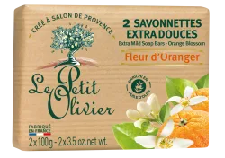 Le Petit Olivier 2 Stück extra milde Seife - Orangenblüte
