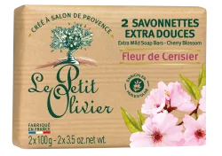 Le Petit Olivier savonnettes fleur de cerisier 2 x 100 g