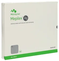 Mepilex Ag Schaumverband Safetac 20x50cm Silikon 2 Stk