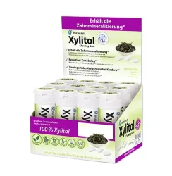 Miradent Xylitol Gr&uuml;ner Tee, Display 12 Dosen &agrave; 30 Stk.