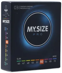 My.Size, MySize -  MY.SIZE PRO 60 3er Kondom, 3 Stück