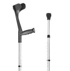 Sahag Krücken Ergoline Hart 76-96cm alu schwarz (1 Paar)