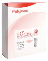 PolyMem MAX Superabsorber 7.6x7.6cm Non Adhesive steril (10 Stk)