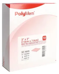 PolyMem MAX Superabsorber 7.6x7.6cm Non Adhesive steril (10 Stk)