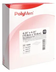 PolyMem Non Adhesive Silver Dressing 10.8x10.8cm 15 Stk