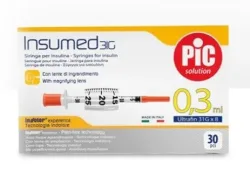 PIC Insumed Spritze Insulin 0.3ml Luer Nadel 30 Stk