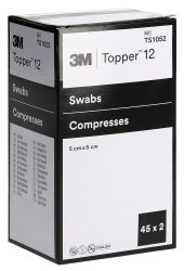 Topper 12 NW Kompressen 5x5cm steril 45 Btl 2 Stk