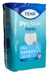 TENA Pants Plus, Grösse L, 6 Tropfen, Taille 100-135cm (30 Stk)