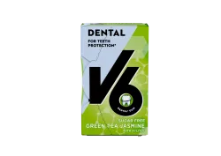 V6 Dental Care Kaugummi Green Tea Jasmine Box