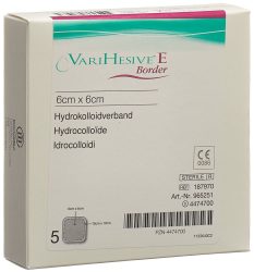 VariHesive E BORDER Verband 6x6/10x10cm (5 Stk)