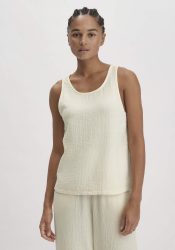 hessnatur Damen Musselin Top PURE COMFORT aus Bio-Baumwolle - naturfarben Grösse48