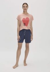 hessnatur Damen Pyjama PURE FLOW aus TENCEL™ Modal - rosa Grösse34