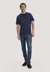 hessnatur Herren Jeans MADS Relaxed Tapered aus Bio-Denim - blau Grösse38/32