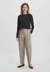 hessnatur Damen Hose Ballon Relaxed aus Bio-Baumwolle - beige Grösse40