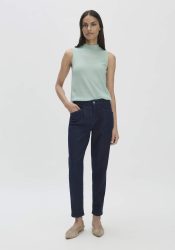 hessnatur Damen Jeans Barrel Leg BETTER RECYCLING aus Bio-Denim - blau Grösse34/30