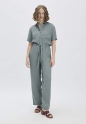 hessnatur Damen Overall Relaxed aus TENCEL™ Lyocell - grün Grösse42