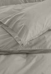 hessnatur Perkal Bettwäsche-Set aus Bio-Baumwolle - beige Grösse135x200 / 40x80 cm