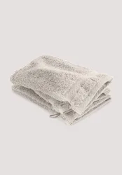 hessnatur Waschhandschuh im 3er-Pack aus Bio-Baumwolle - beige - Größe 15x20 cm