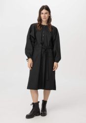 hessnatur Damen ZERO WASTE Kleid aus Bio-Baumwolle - schwarz Grösse1size