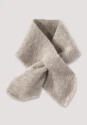 hessnatur Baby Wollfleece Schal aus Bio-Merinowolle - grau Grösse66x9 cm
