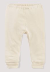 hessnatur Baby Pyjama aus Bio-Baumwolle mit Bio-Merinowolle und Seide - naturfarben Grösse74/80