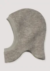 hessnatur Baby Wollfleece Mütze aus Bio-Merinowolle - grau - Größe 41-43 cm Kopfumfang