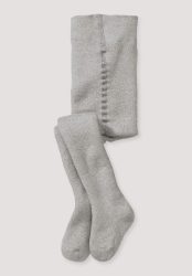 hessnatur Baby Plüsch Strumpfhose aus Bio-Baumwolle - grau Grösse50/56