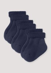 hessnatur Baby Plüsch Socken aus Bio-Baumwolle - blau Grösse15-16