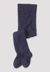 hessnatur Baby Woll-Strumpfhose aus Bio-Merinowolle mit Bio-Baumwolle - blau Grösse50/56