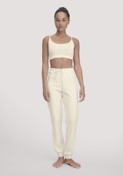 hessnatur Damen Schlafhose PURE NATURE aus Bio-Baumwolle - naturfarben Grösse34